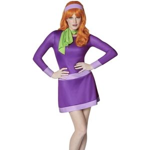 Scooby-Doo Daphne costume size medium/large dress and scarf only.